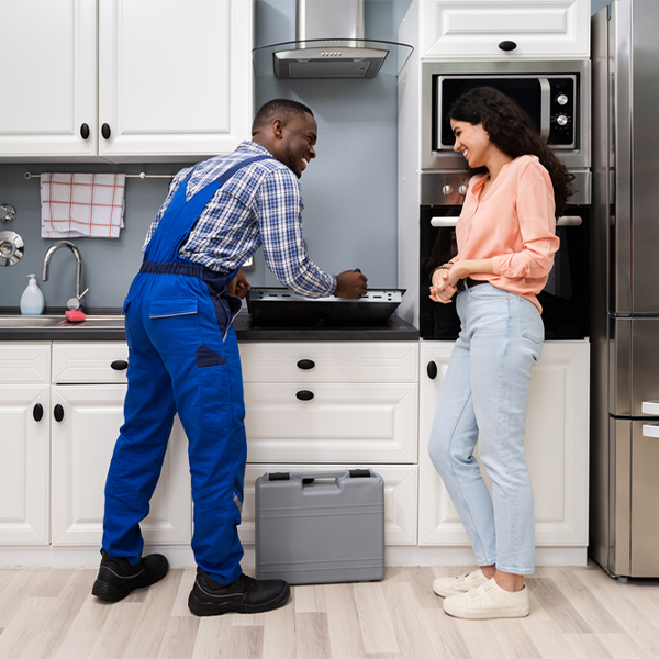 can you provide an estimate for cooktop repair before beginning any work in Mertens Texas